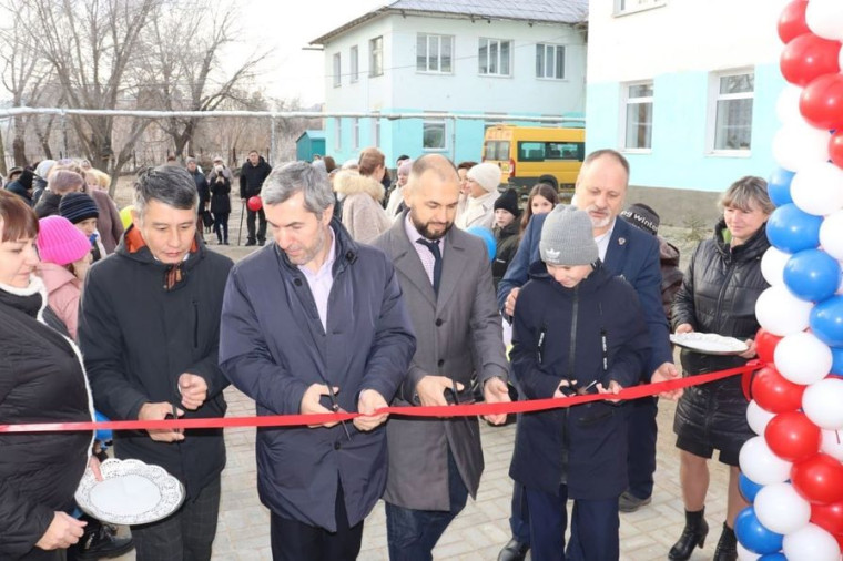 Открытие модульного спортзала.
