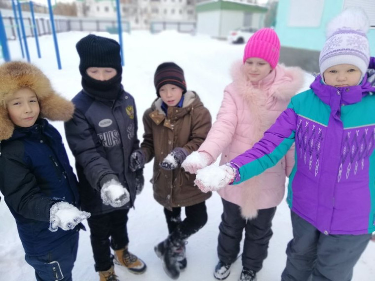 Опыты со снегом.